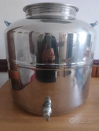 contenitore olio Sansone 50 litri  in acciaio inox