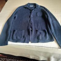 Cardigan estivo Taylor  cotone uomo blu  tg XL