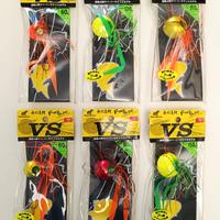 Lotto di n.6 artificiali x la pesca a “Tai Rubber”