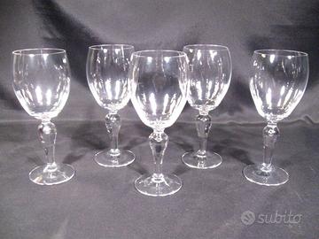 Set di 5 bicchieri da vino