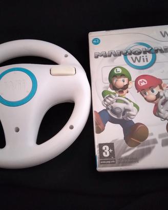 gioco nintendo wii Mario kart + Volante originale 