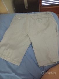 pantalone estivo blu a righe