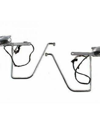 Kit Supporti laterali borse per moto con fanalini