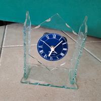 orologio da tavolo di vetro 