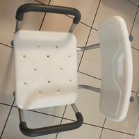 sedia doccia per  persone in difficoltà motoria