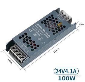 Alimentatore 24V 100W 4,16A ideale per led