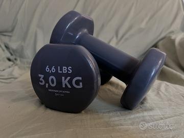 Coppia Manubri 2x3 kg DOMYOS PVC - Home Gym