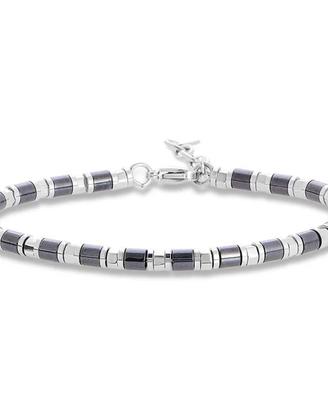 Bracciale Uomo Stroili in Acciaio e Ceramica Nera