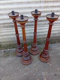 candelabri legno 