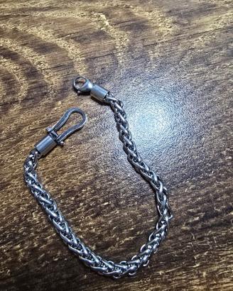 Bracciale da uomo a catena intrecciata