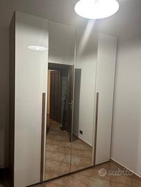 Armadio 4 ante con specchio - Come nuovo