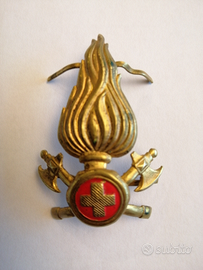 Vigili del Fuoco, fregio da berretto, 1950