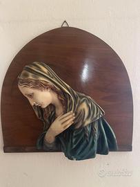 Coppia di bassorilievi religiosi