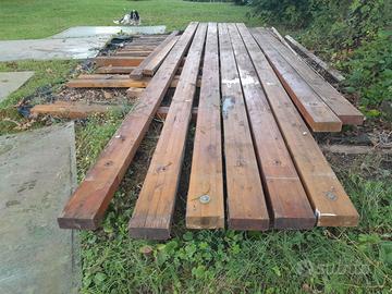 PERGOLATO IN LEGNO SMONTATO + COPERTURA IN PC