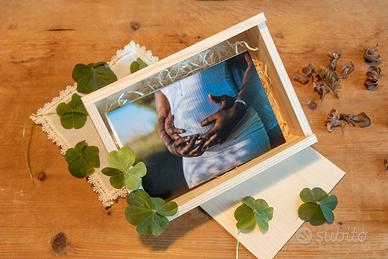 Cofanetto fotografico  in legno stampe 15x20