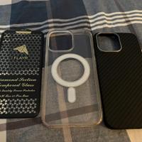 Cover Aramid/Carbonio + Silicone iPhone 15 Pro Max