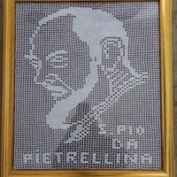 quadro ricamato a mano 