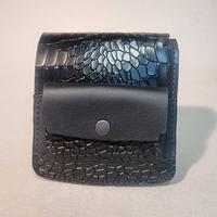 Portafoglio Midnight (versione Croc) artigianale 