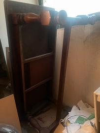 tavolo in legno massello più sedie impagliate 