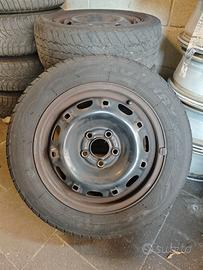 Cerchi 14 pollici in ferro VW Polo 4 serie gommati