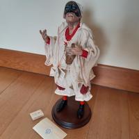 Pastore Pulcinella Fiasco Napoli Giannotti 35 cm