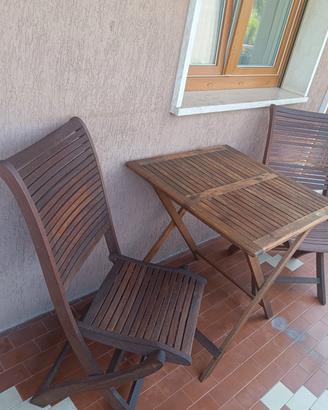 Set Tavolo & 4 Sedie Balau