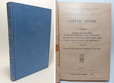 CARTARI MINORI. VOL. I. - E. DURANDO 1908