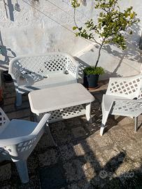 Salottino da giardino completo