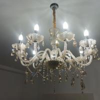 Lampadario classico a goccia in vetro
