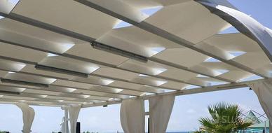 Tende PVC per copertura in legno