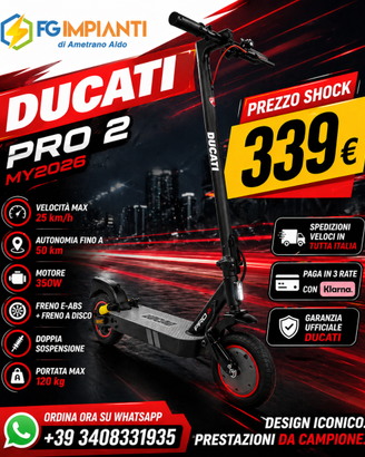 Monopattino elettrico Ducati PRO-II My2026