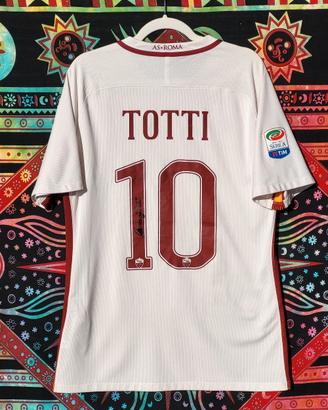 Maglia nike AS Roma 2016/17 Totti 10 XL firmata