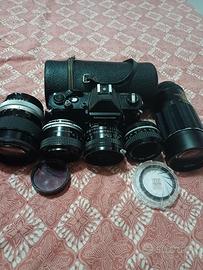 Nikon Nikkormat FT2 Black '70Vintage + 5 Obiettivi