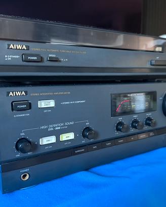 Stereo AIWA MX-D8Z + giradischi PX-ED9E