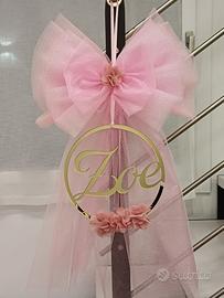 Fiocco nascita personalizzato