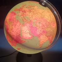 Mappamondo Luminoso carta politica fisica diam. 38