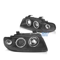 FARI PER AUDI A4 B5 94-99 ANGEL EYES CCFL FONDO NE