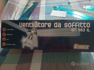 ventilatore da soffitto con luce