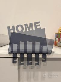Portachiavi da parete in plexiglas - scritta Home