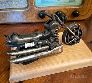 Modellino riproduzione moto custom Harley 