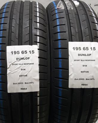 2 GOMME 195 65 15 DUNLOP RB64