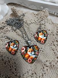 set collana volpe 
