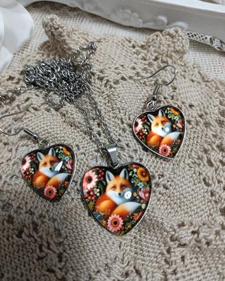set collana volpe 