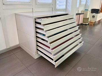 Cassettiera metallo portadisegni ufficio studio