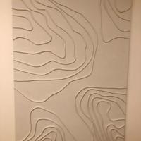 Quadro Astratto in rilievo artigianale moderno