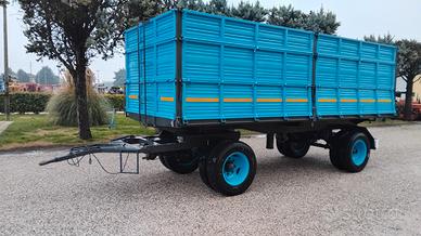 Rimorchio agricolo alberti 140 ql trilaterale