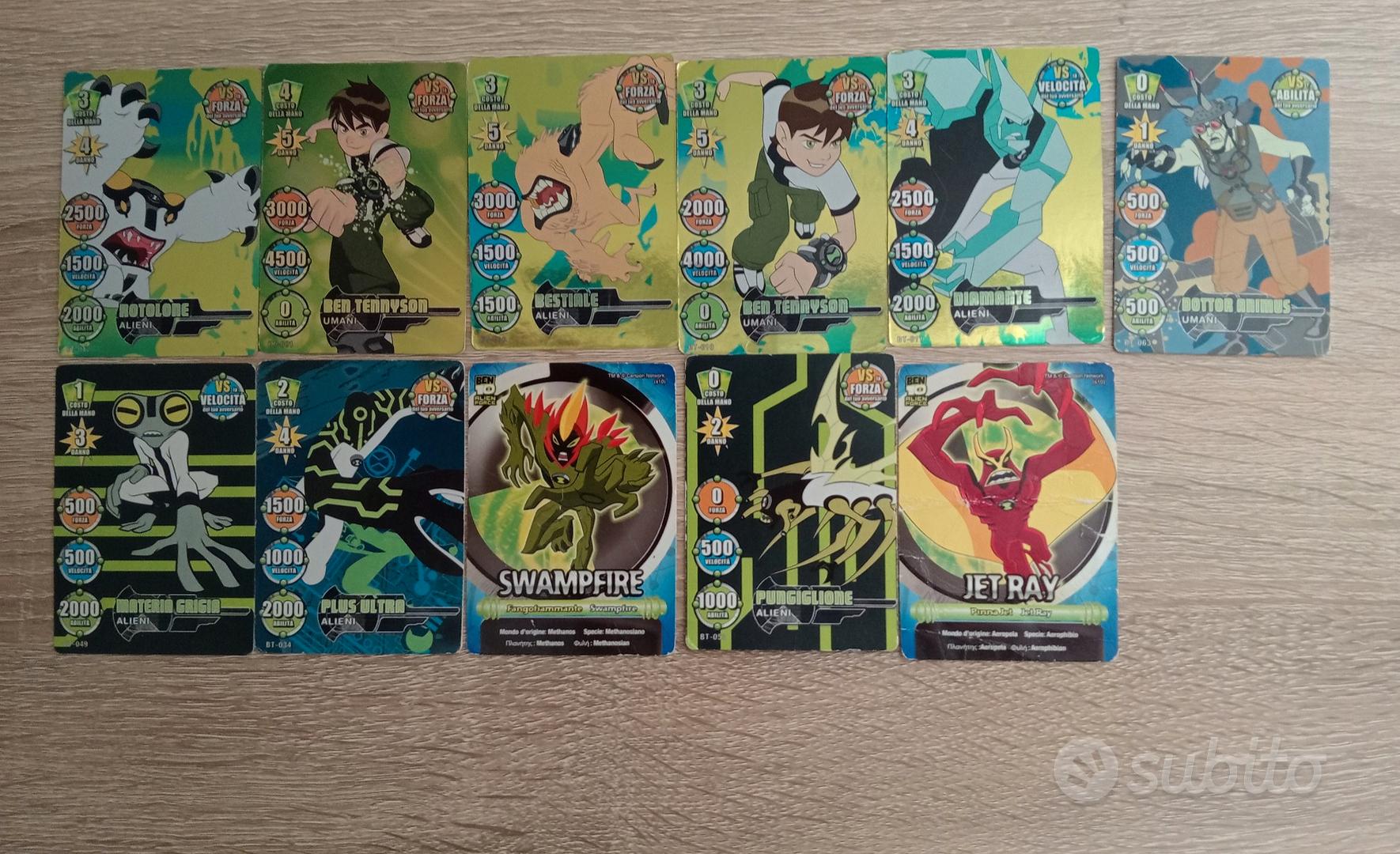 11 Card Ben Ten giochi preziosi) Collezionismo In vendita a Roma