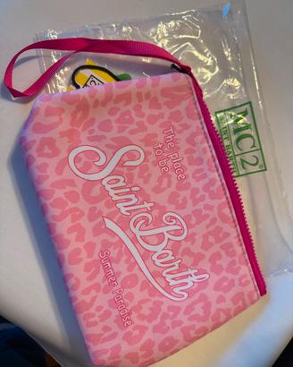 pochette MC2 Saint Barth animalier rosa nuova