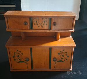 credenza giocattolo vintage