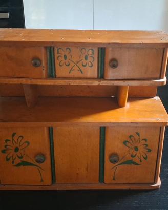 credenza giocattolo vintage